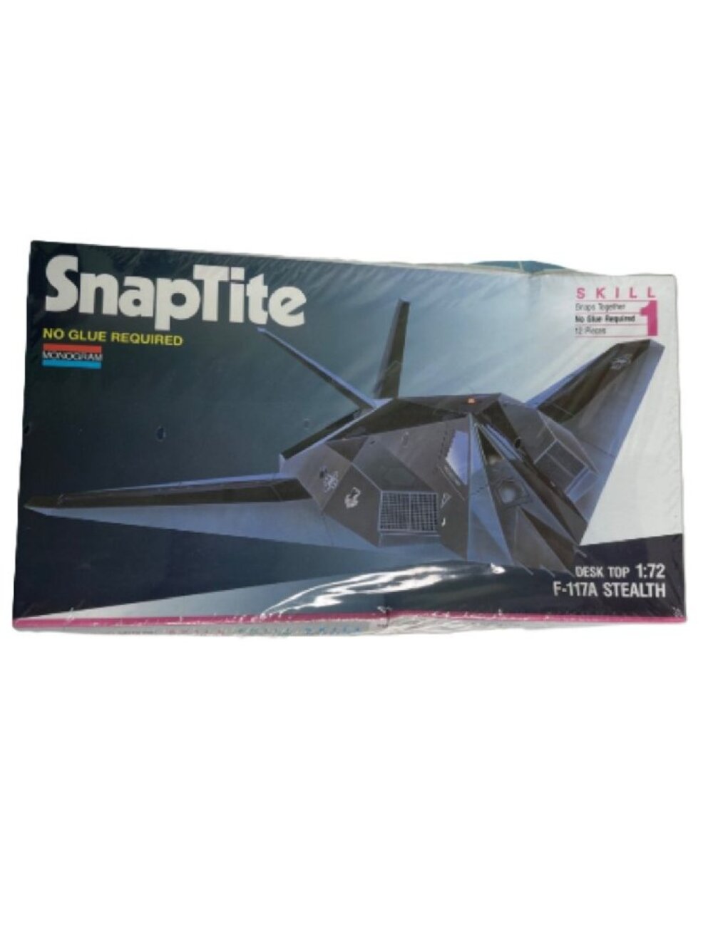 Sealed Vintage Monogram SnapTite F-117A Stealth Fighter 1:72 Model Kit #1148